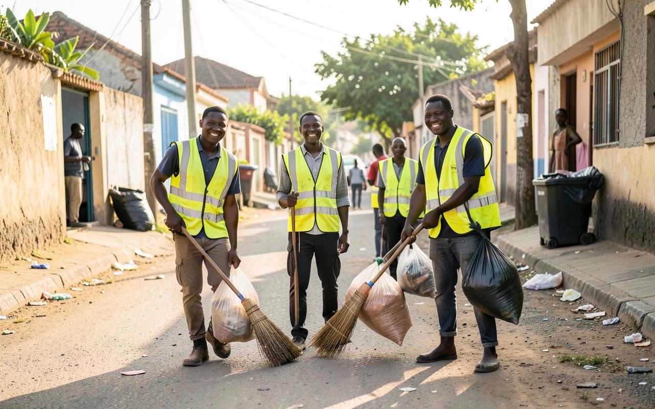 Journée de nettoyage dans les six quartiers